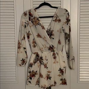 Floral Long-Sleeve Romper